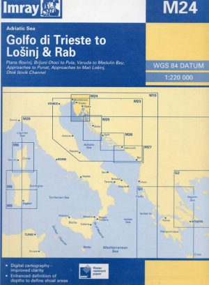 CARTA IMRAY M24 GOLFO DI TRIESTE TO LONSINJ & RAB