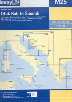 CARTA IMRAY M25 OTOK RAB TO SIBENIK
