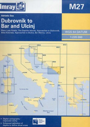 CARTA IMRAY M27 DUBROVNIK TO BAR AND ULCINJ