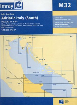 CARTA IMRAY M32 ADRIATIC ITALY (SOUTH)