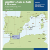 Carta Imray M11 Gibraltar to Cabo de Gata & Morocco