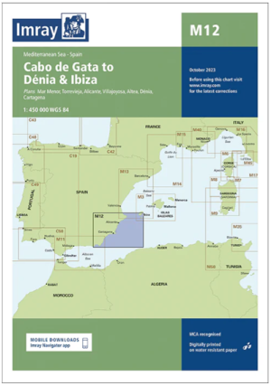 Carta Imray M12 Cabo de Gata to Dénia & Ibiza