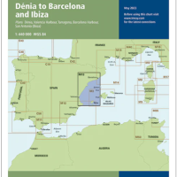 Carta Imray M13 Dénia to Barcelona and Ibiza