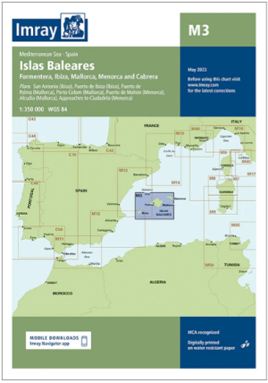 Carta Imray M3 Islas Baleares