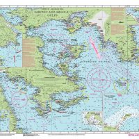 CARTA IMRAY G14 SARONIC AND ARGOLIC GULFS - Imagen 2