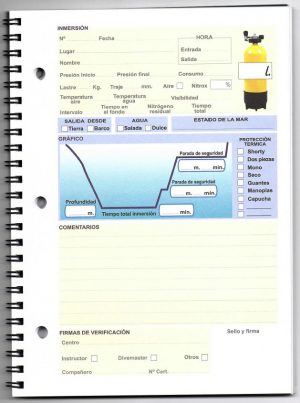 Loogbook cuaderno de inmersiones - Imagen 2