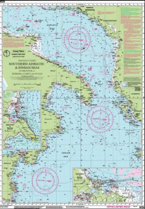 CARTA IMRAY M30 SOUTHERN ADRIATIC AND IONIAN SEAS