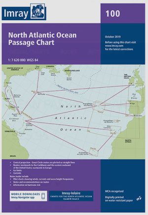 NORTH ATLANTIC OCEAN PASSAGE CHART