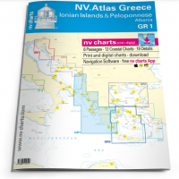CARTA NV ATLAS GREECE GR 1: IONIAN ISLAND & PELOPONNESE