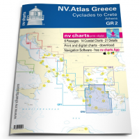 CARTA NV ATLAS GREECE GR 2 CYCLADES TO CRETE & ATHENS
