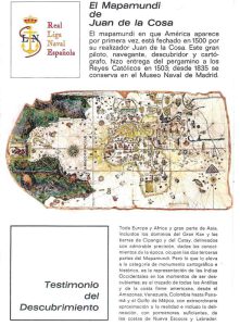 Cuadro mapamundi de Juan de la Cosa - Librería Náutica