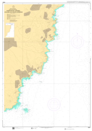 CARTA IHM 4924 PUERTOS DE LLAFRANC, AIGUABLAVA E ISLAS HORMIGAS