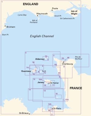 2500 The Channel Islands and adjacent coast of France Chart Pack - Imagen 2