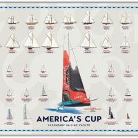 POSTER LEGENDARY SAILING YACHTS