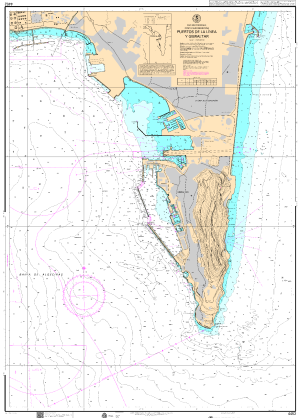 Carta Ihm 4452 Puertos de La Línea y Gibraltar