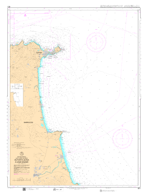 Carta Ihm 451 De punta Leona a cabo Mazarí