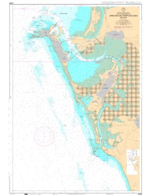Carta Ihm 443B Aproches del Puerto de Cádiz. Zona Sur
